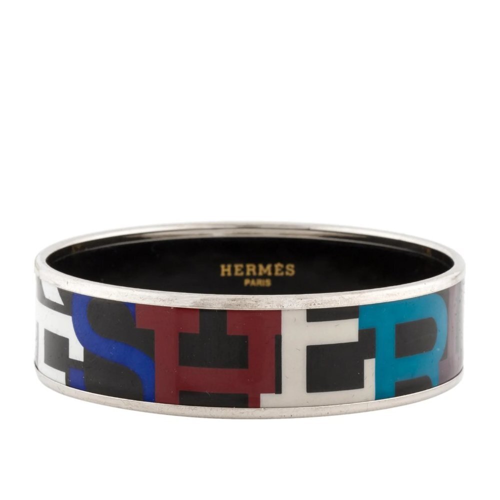 HERMÈS Capitales‎ Wide Enamel Bangle